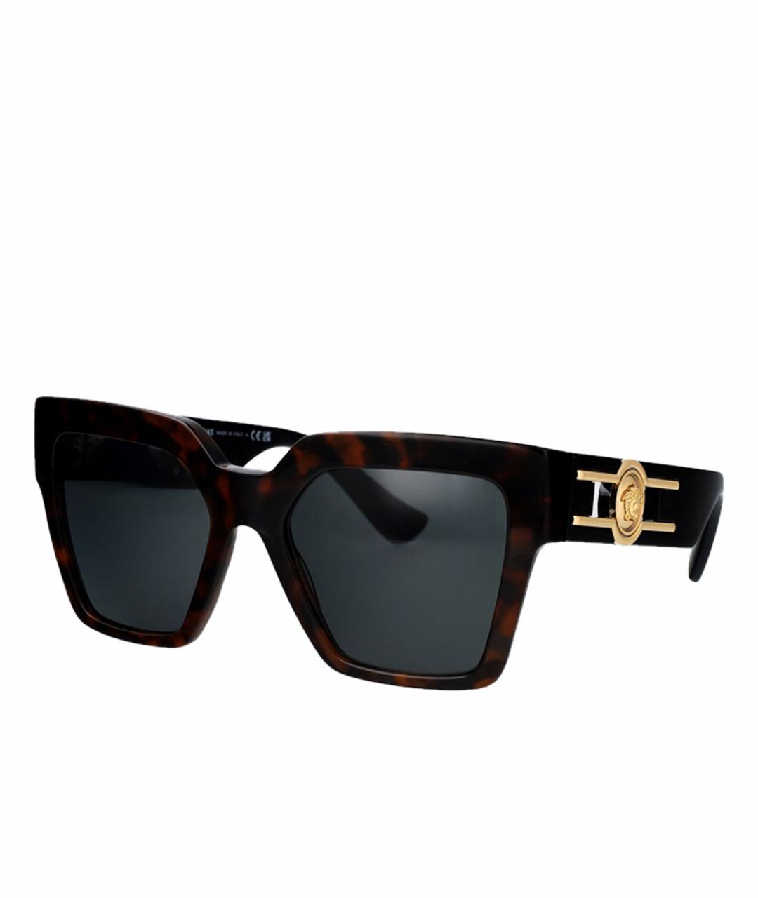 VERSACE Коричневые солнцезащитные очки, фото 1