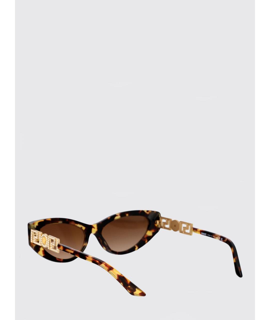 VERSACE Коричневые солнцезащитные очки, фото 3