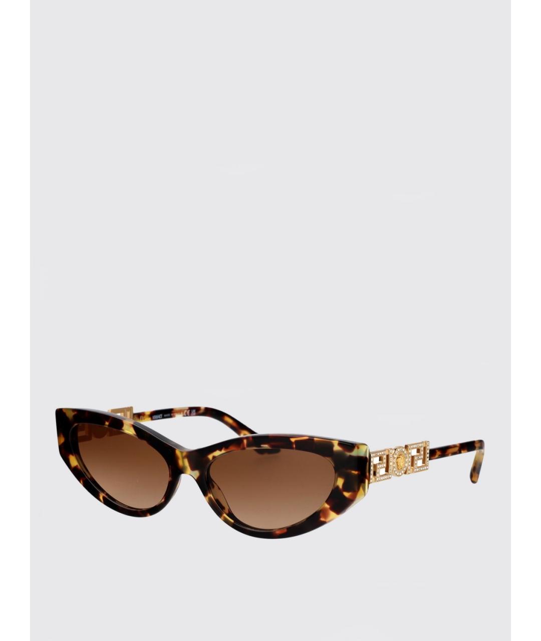 VERSACE Коричневые солнцезащитные очки, фото 5