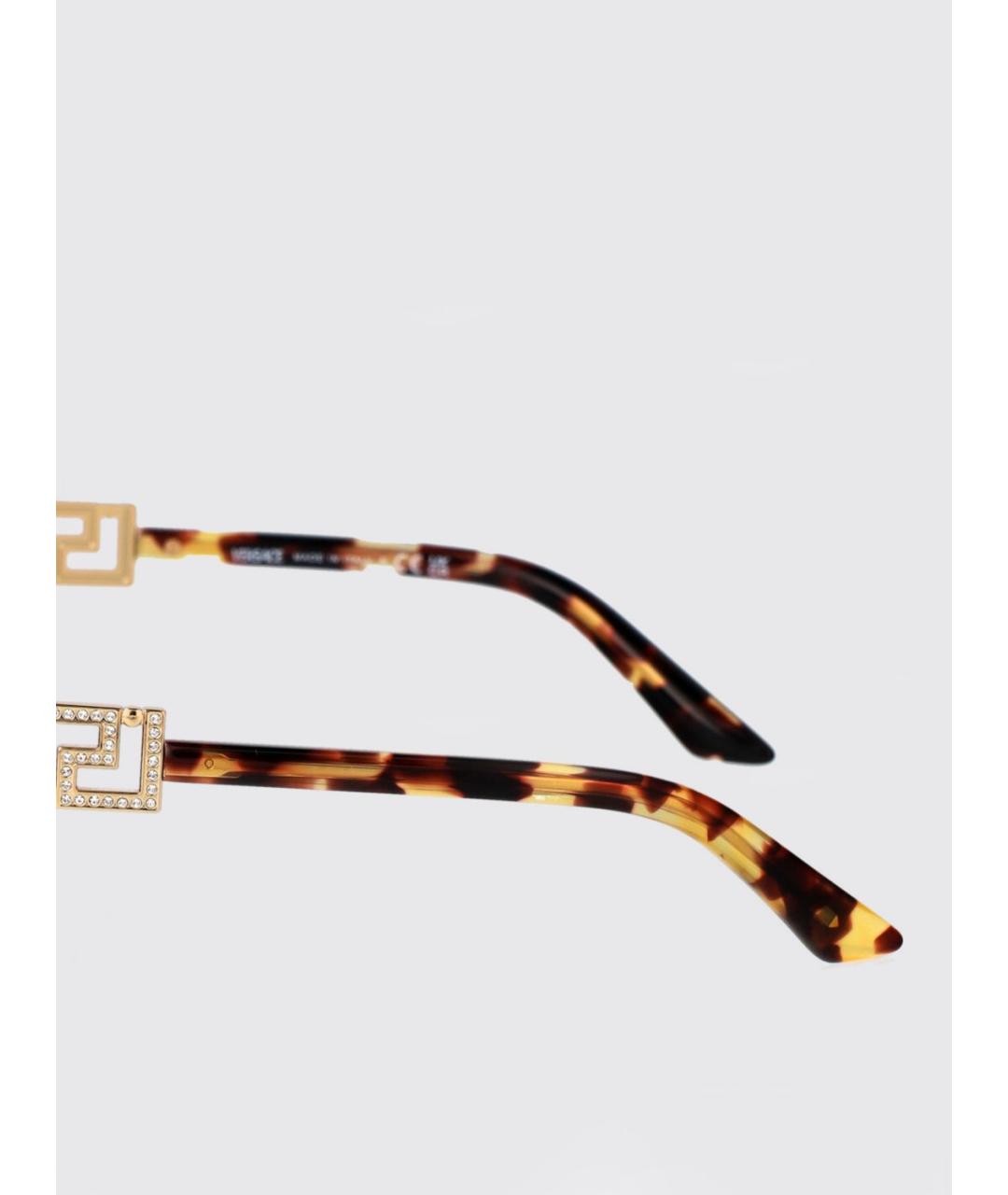 VERSACE Коричневые солнцезащитные очки, фото 4