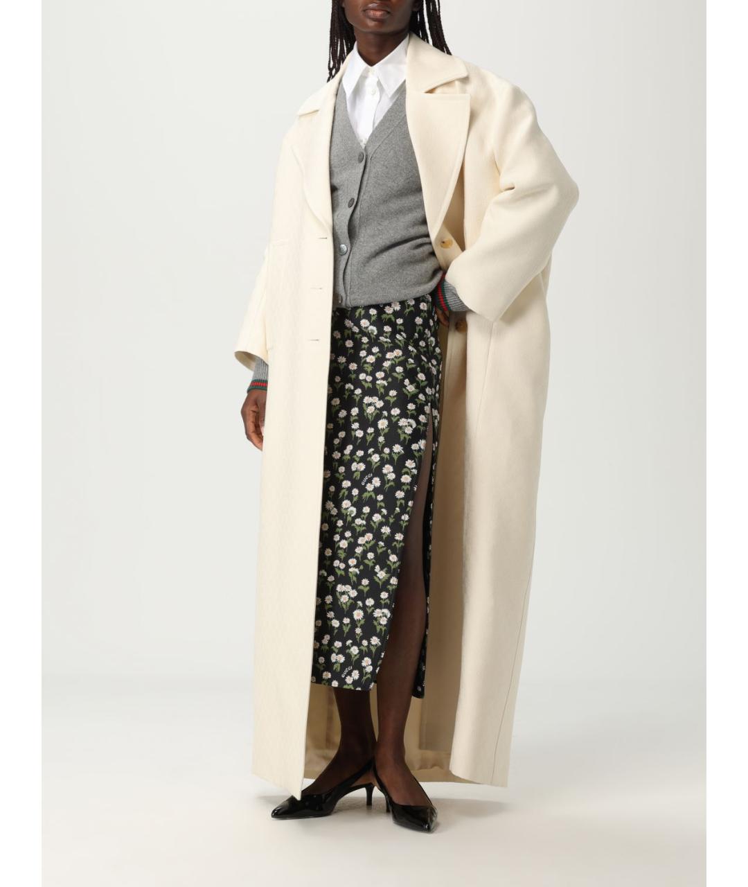 GUCCI Черная юбка миди, фото 3
