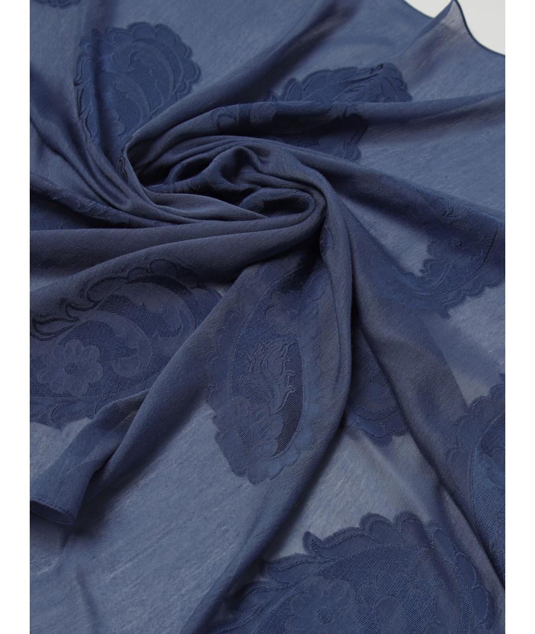 ETRO Синий шарф, фото 3