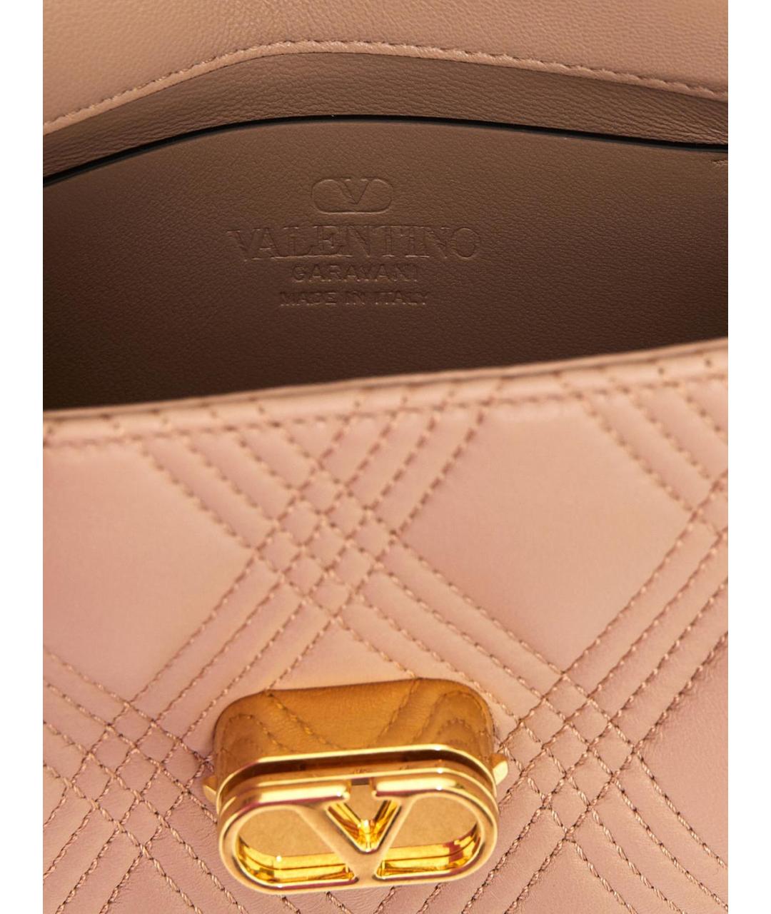 VALENTINO Розовая сумка через плечо, фото 4
