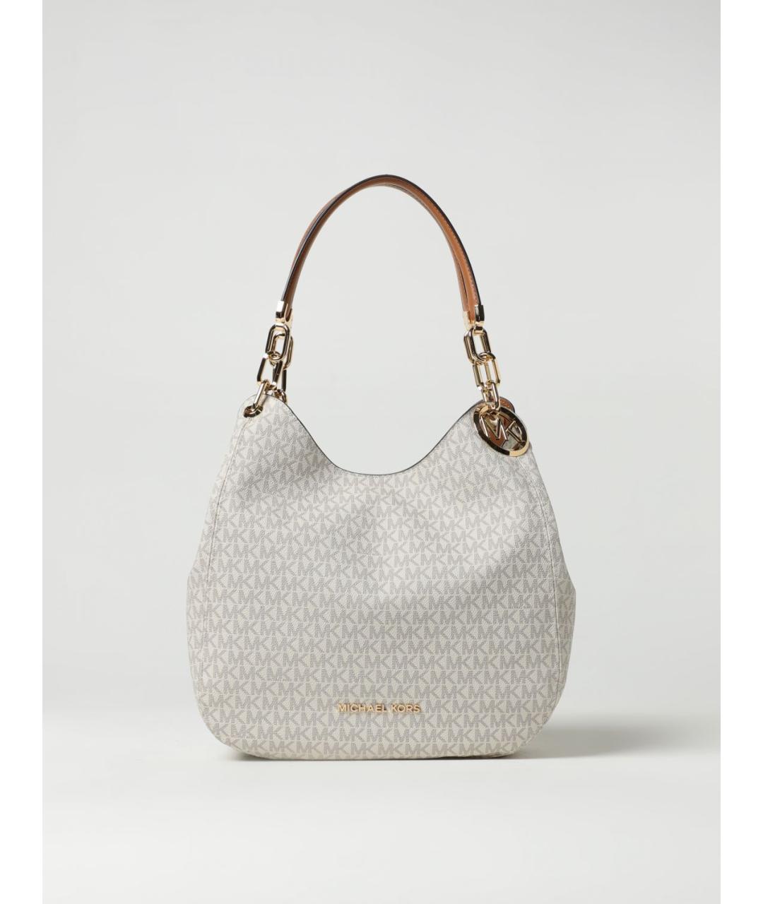 MICHAEL KORS Бежевая кожаная сумка тоут, фото 4