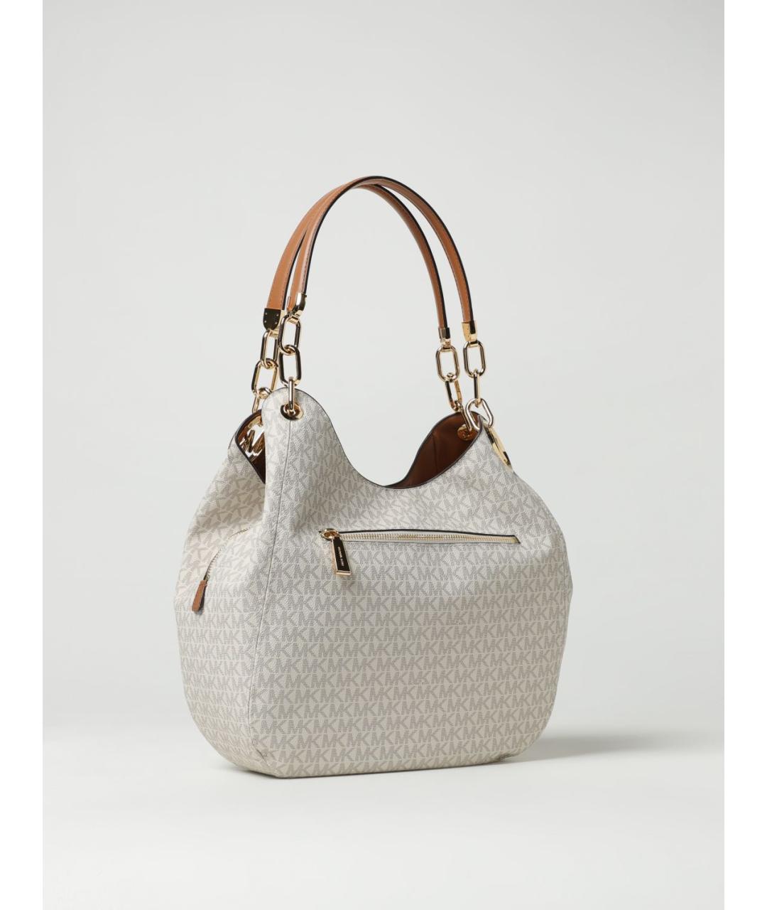 MICHAEL KORS Бежевая кожаная сумка тоут, фото 2