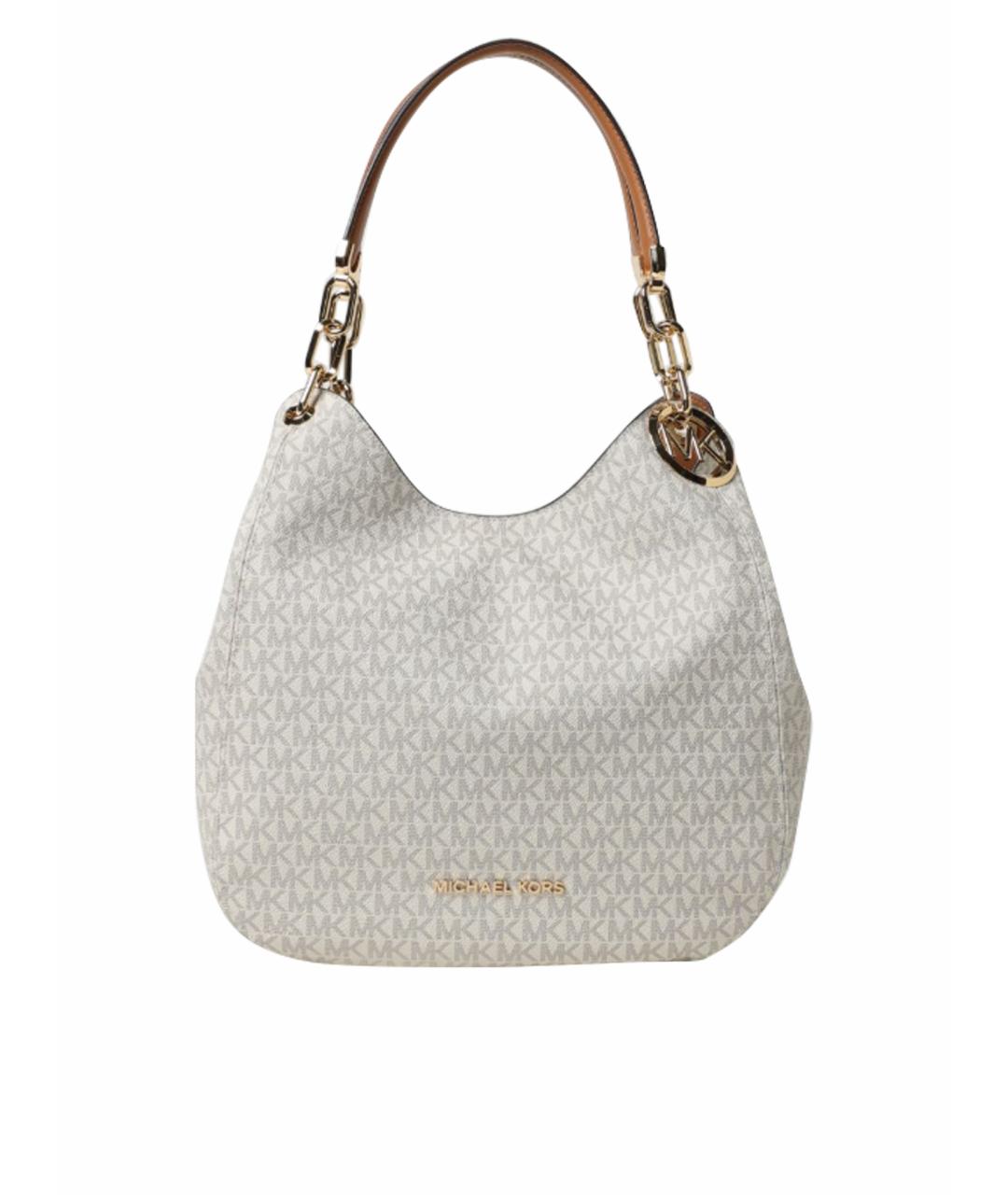 MICHAEL KORS Бежевая кожаная сумка тоут, фото 1