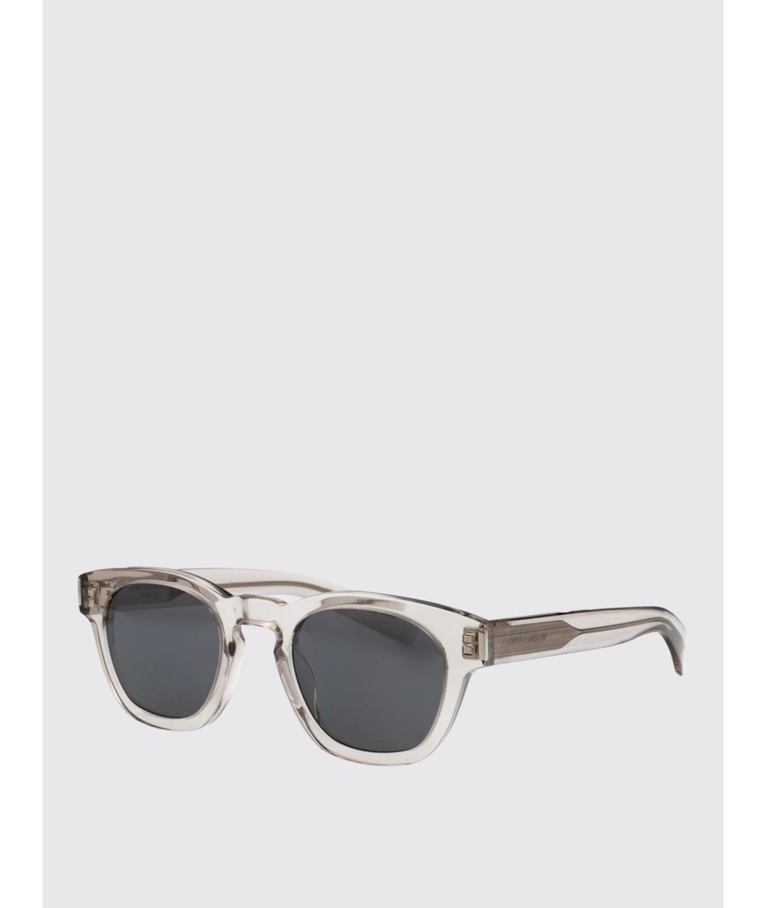 SAINT LAURENT Бежевые солнцезащитные очки, фото 5