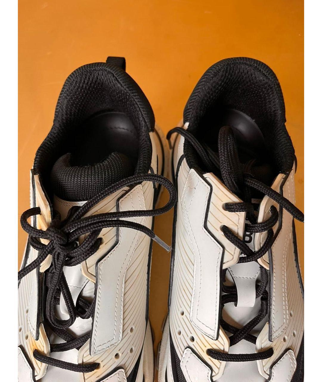 BERLUTI Белые кожаные низкие кроссовки / кеды, фото 7