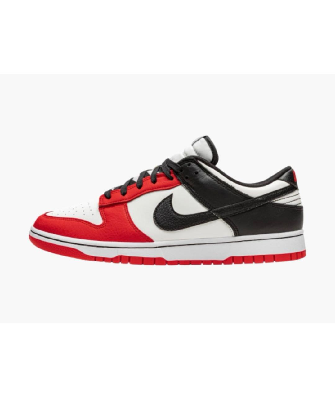 NIKE Красные кожаные низкие кроссовки / кеды, фото 9