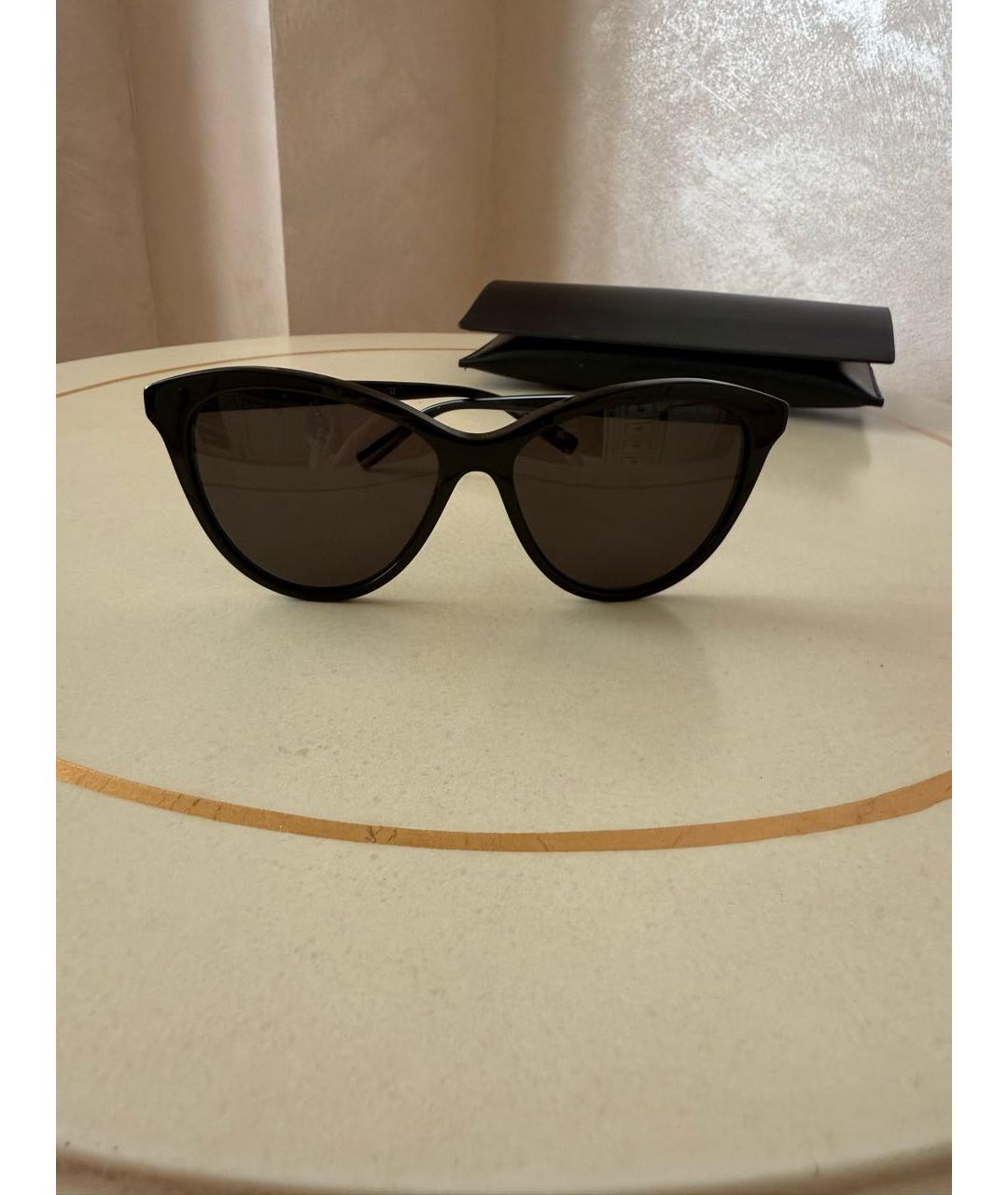 SAINT LAURENT Черные пластиковые солнцезащитные очки, фото 5
