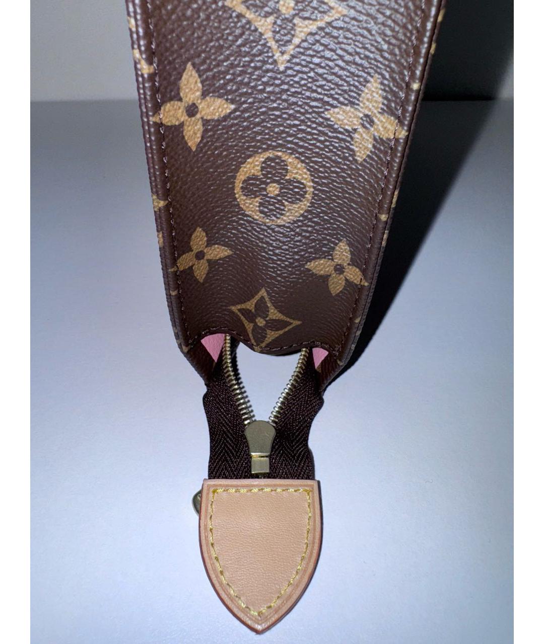 LOUIS VUITTON Коричневая косметичка, фото 5