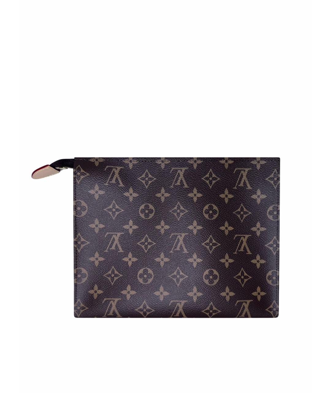 LOUIS VUITTON Коричневая косметичка, фото 1