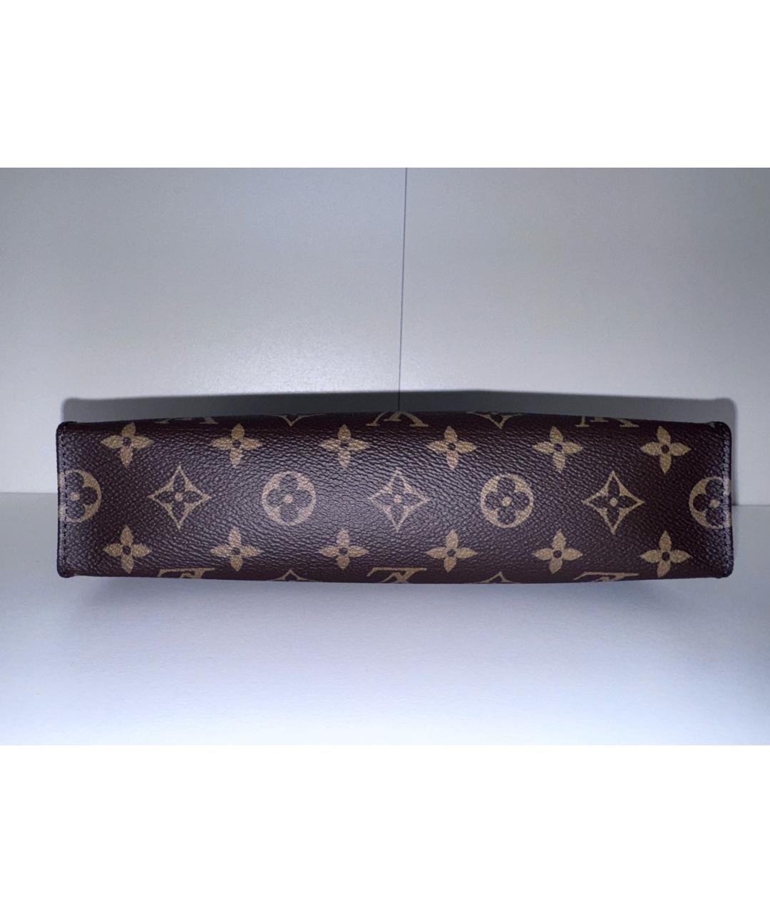 LOUIS VUITTON Коричневая косметичка, фото 8