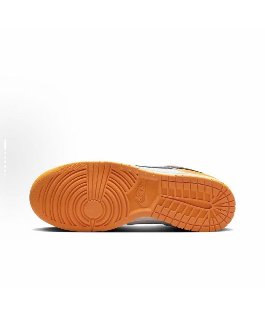 NIKE Оранжевое замшевые низкие кроссовки / кеды, фото 6