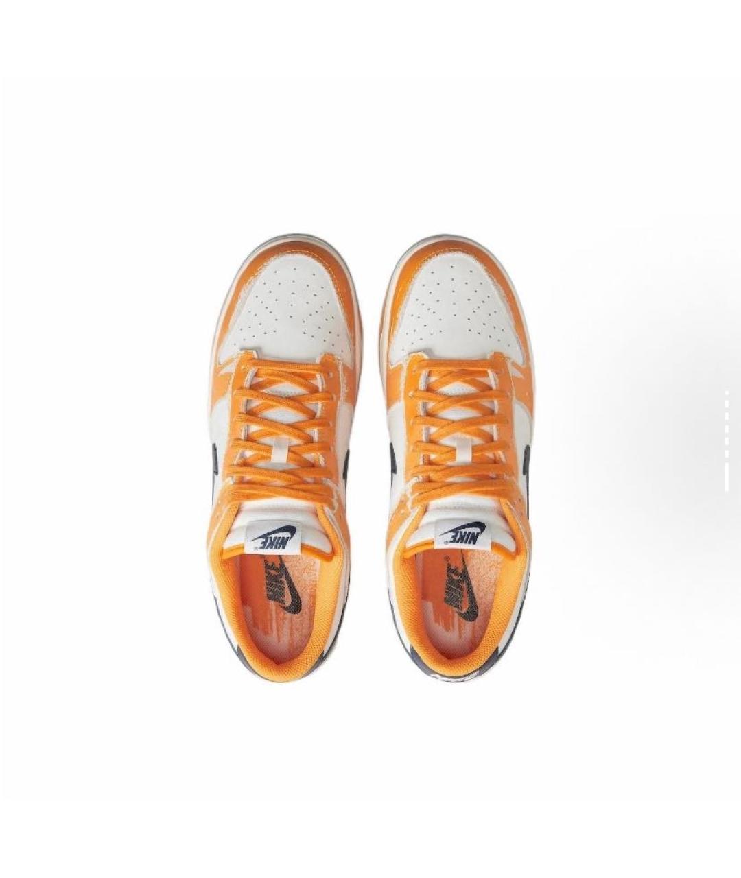 NIKE Оранжевое замшевые низкие кроссовки / кеды, фото 3