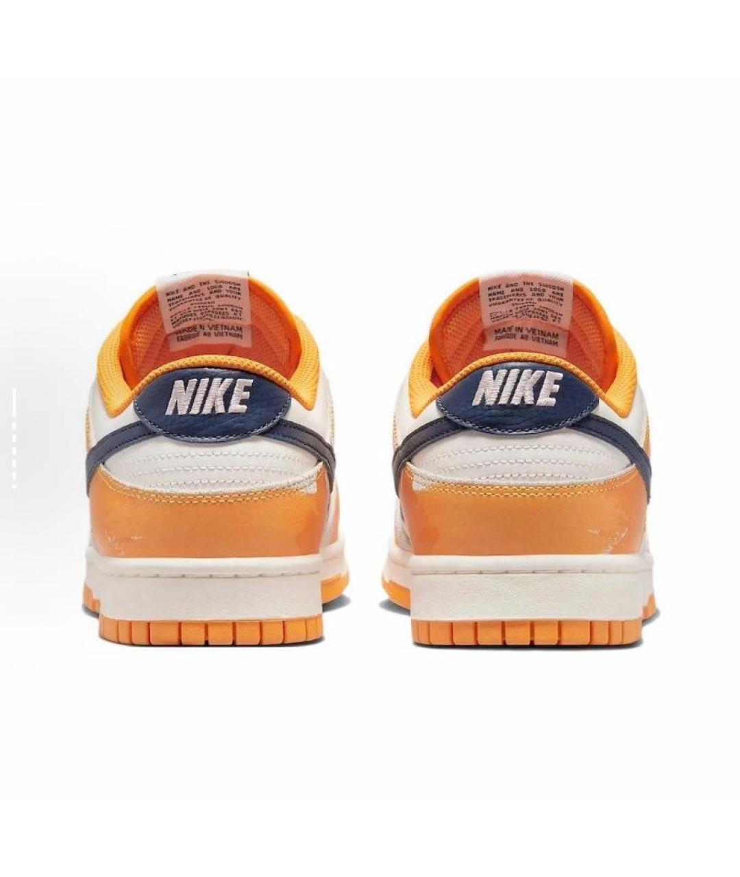 NIKE Оранжевое замшевые низкие кроссовки / кеды, фото 4