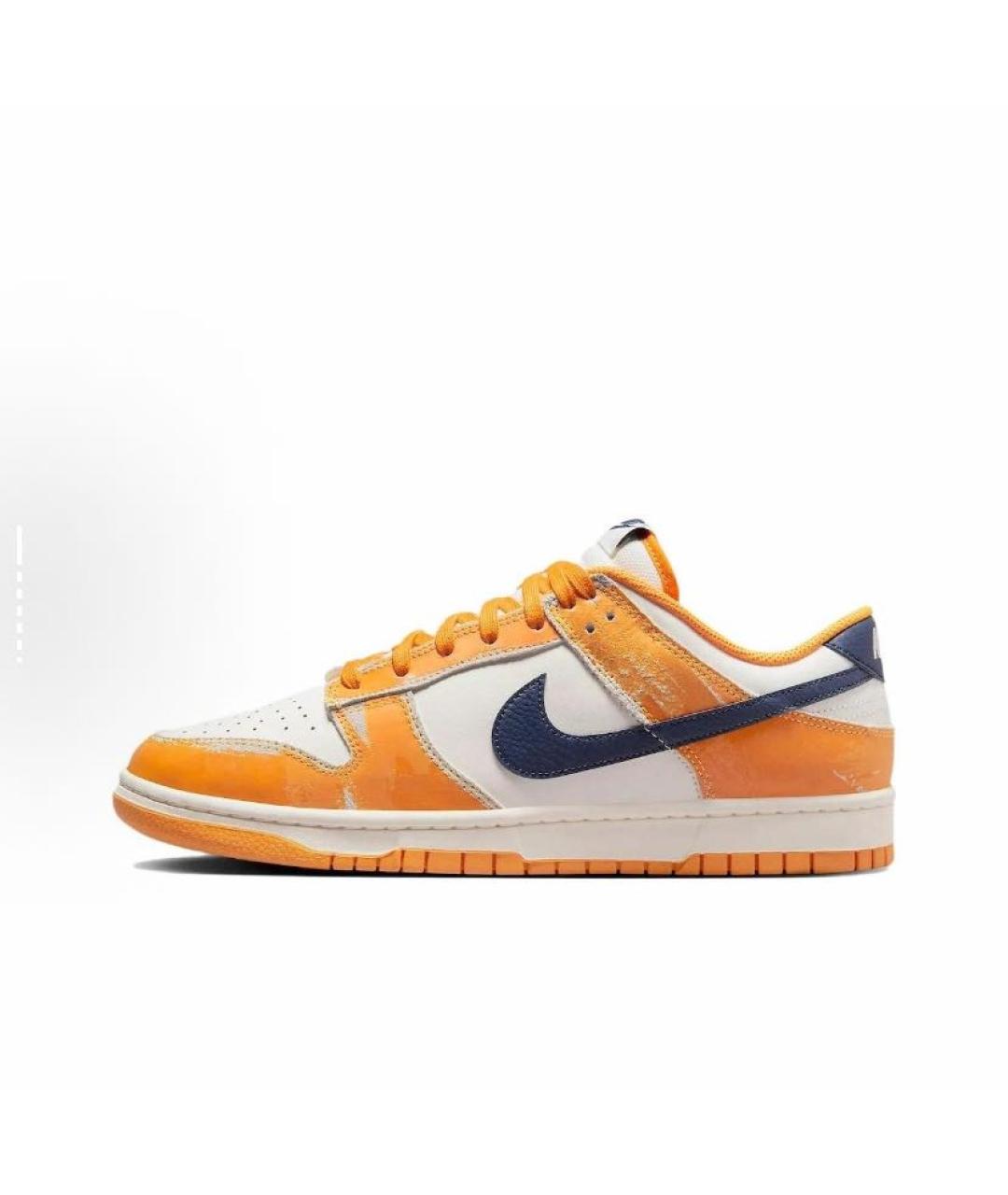 NIKE Оранжевое замшевые низкие кроссовки / кеды, фото 7