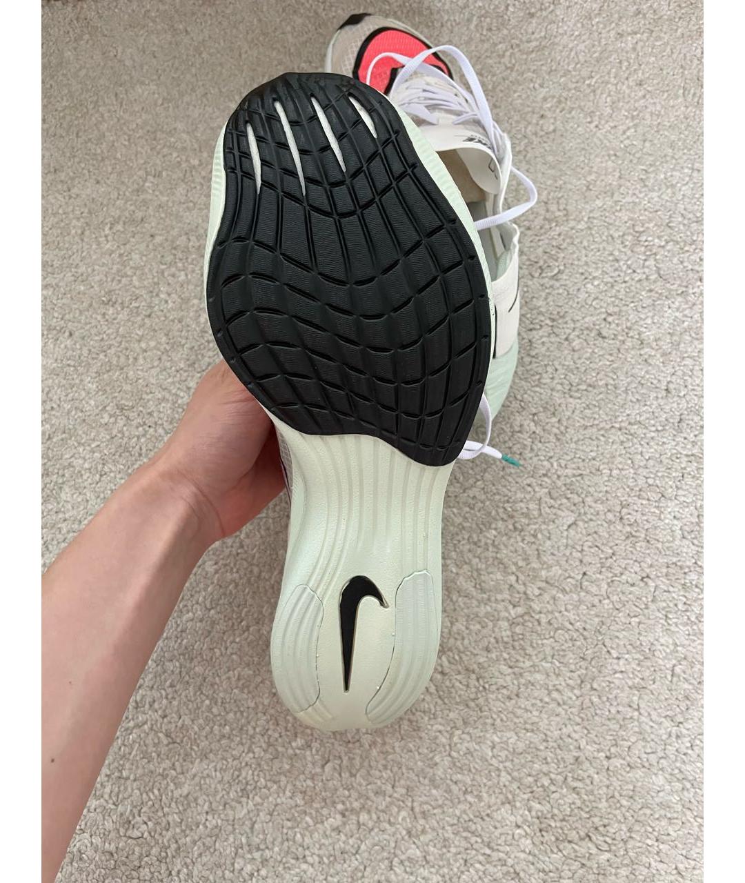 NIKE Бежевые текстильные низкие кроссовки / кеды, фото 6