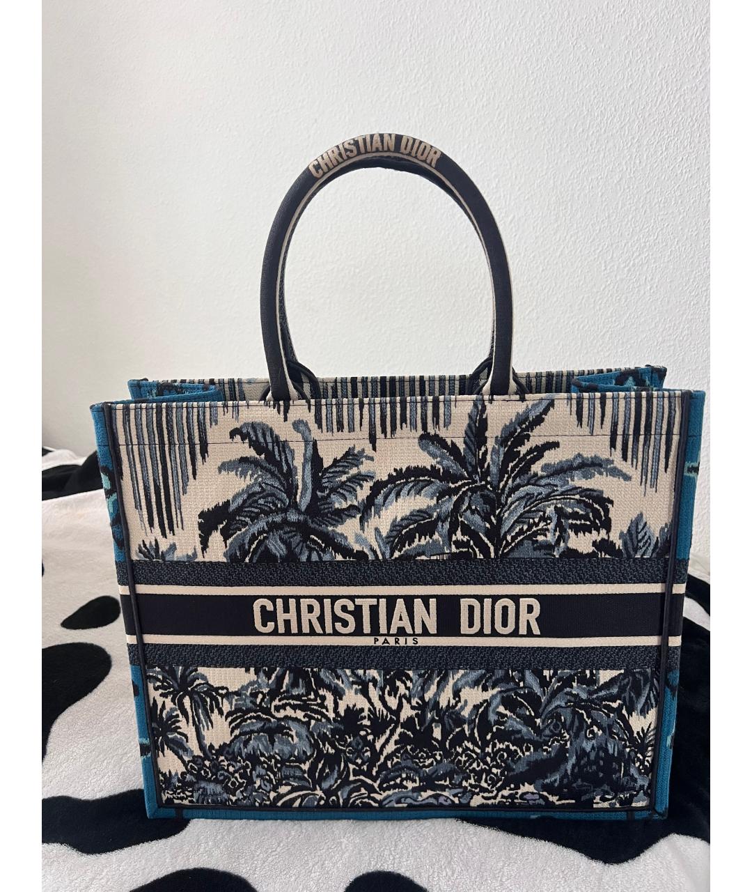 CHRISTIAN DIOR Жаккардовая сумка тоут, фото 4