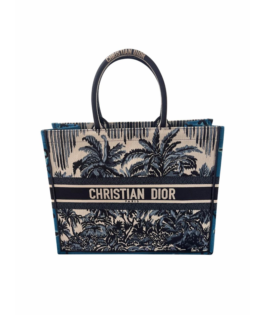 CHRISTIAN DIOR Жаккардовая сумка тоут, фото 1