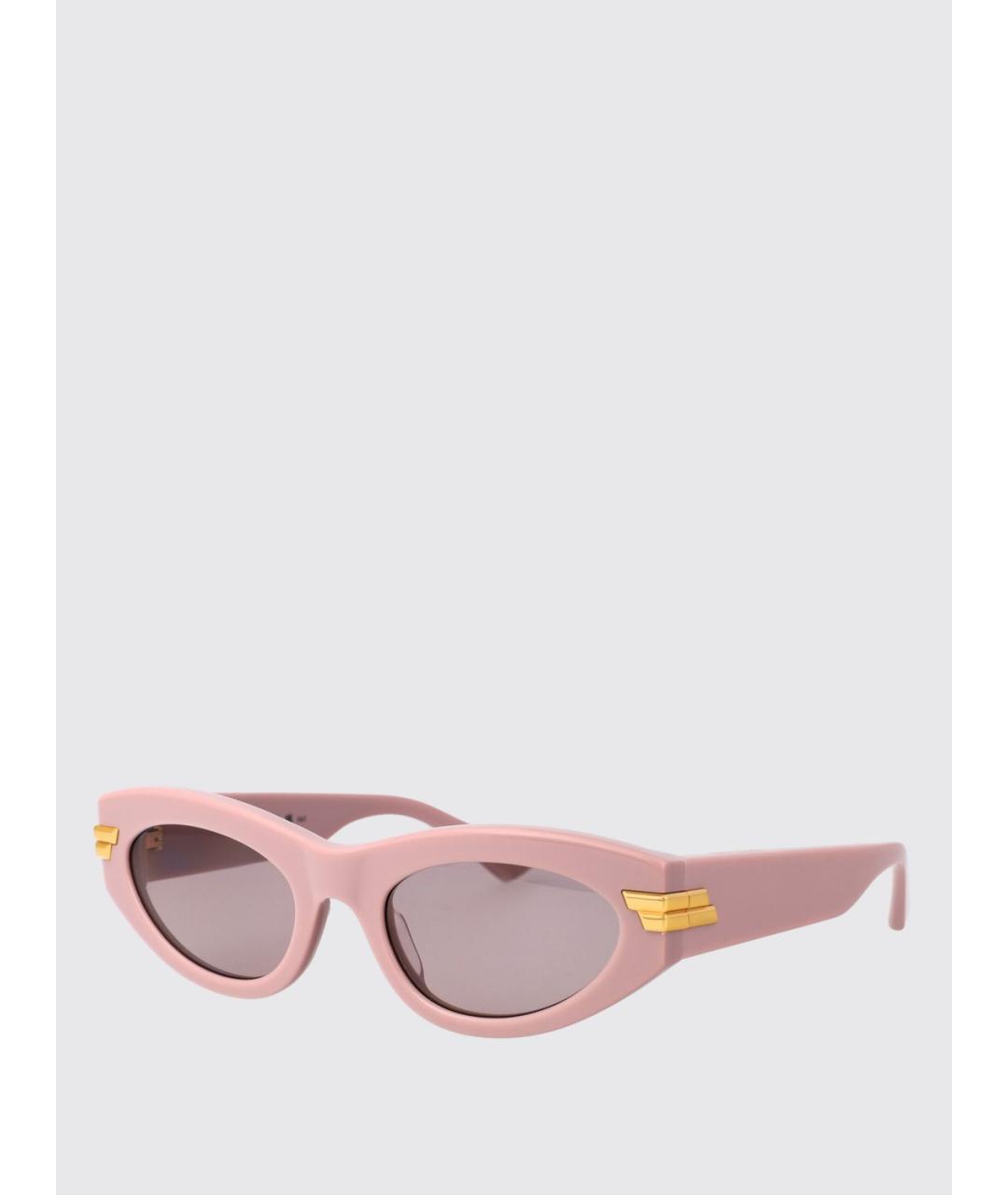 BOTTEGA VENETA Розовые солнцезащитные очки, фото 4