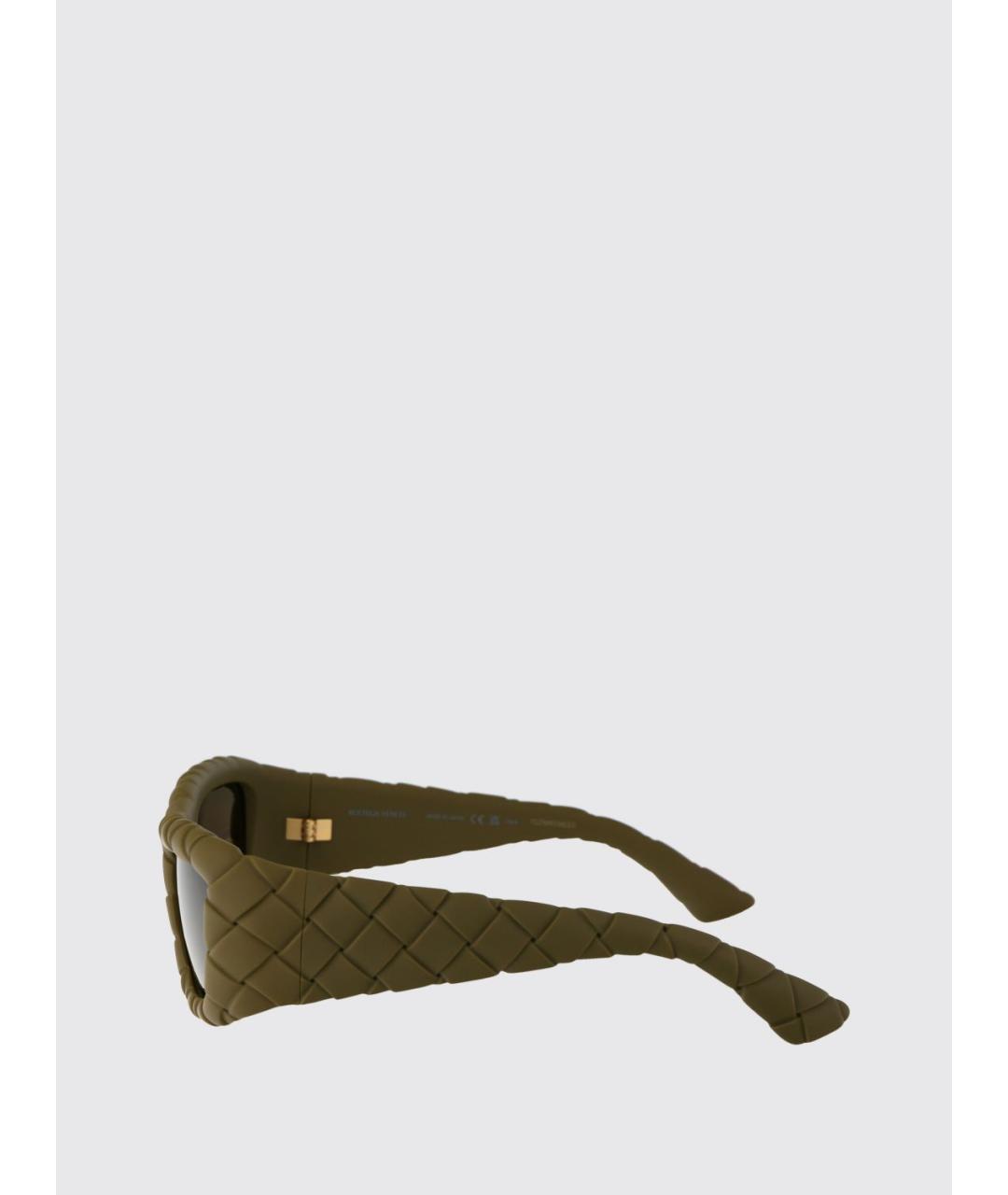 BOTTEGA VENETA Зеленые солнцезащитные очки, фото 3