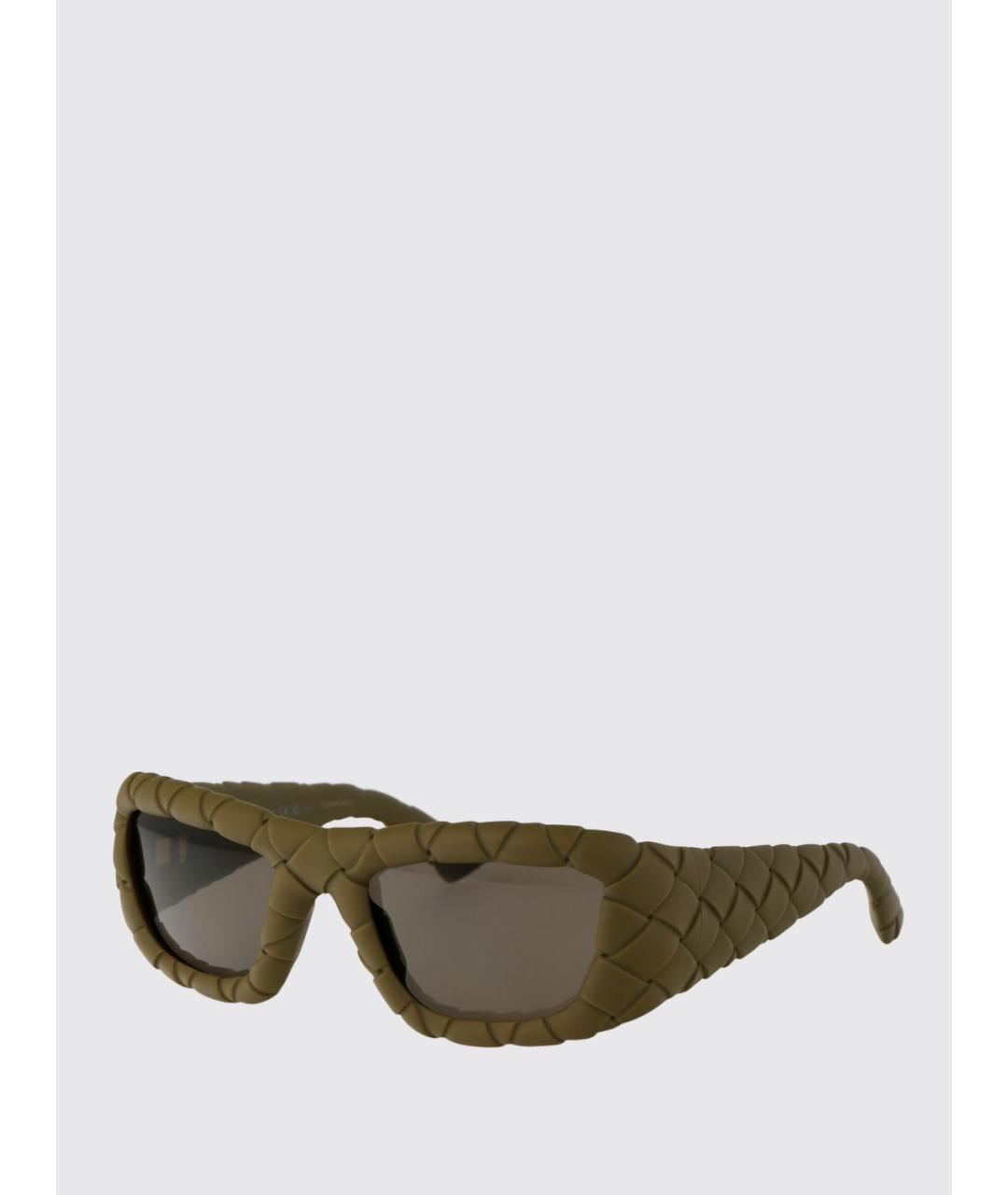 BOTTEGA VENETA Зеленые солнцезащитные очки, фото 4