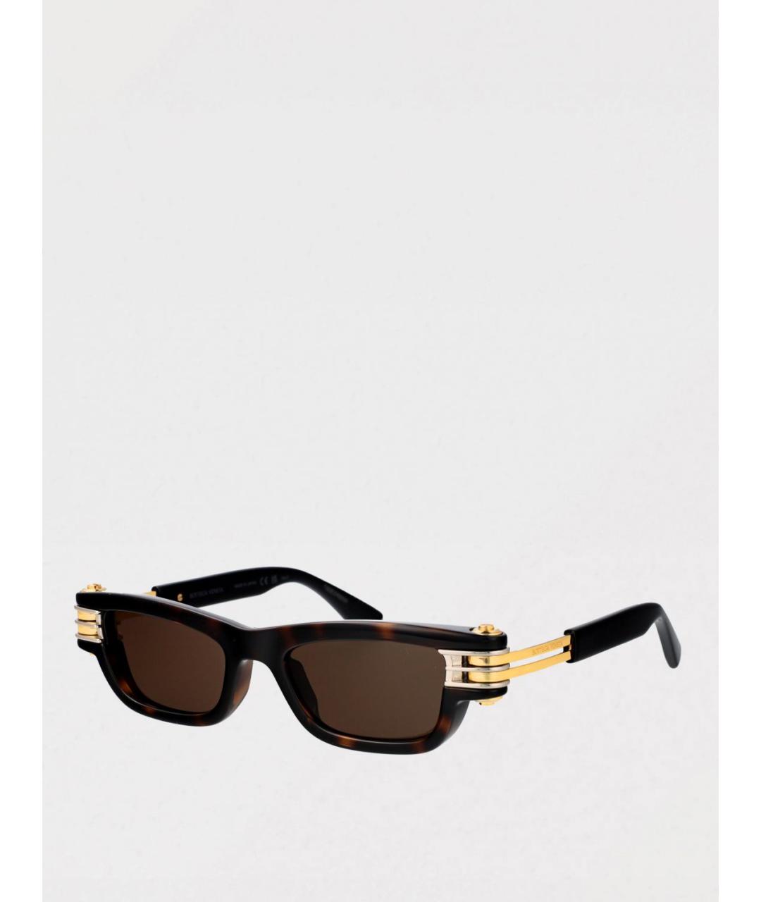 BOTTEGA VENETA Коричневые солнцезащитные очки, фото 4