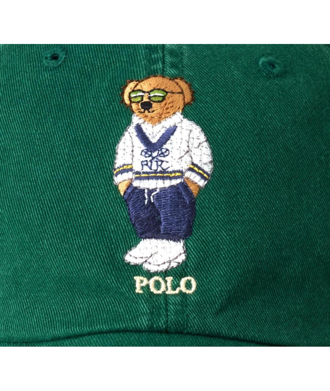 POLO RALPH LAUREN Зеленая хлопковая кепка, фото 3