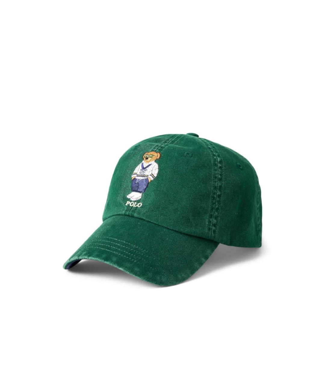 POLO RALPH LAUREN Зеленая хлопковая кепка, фото 4