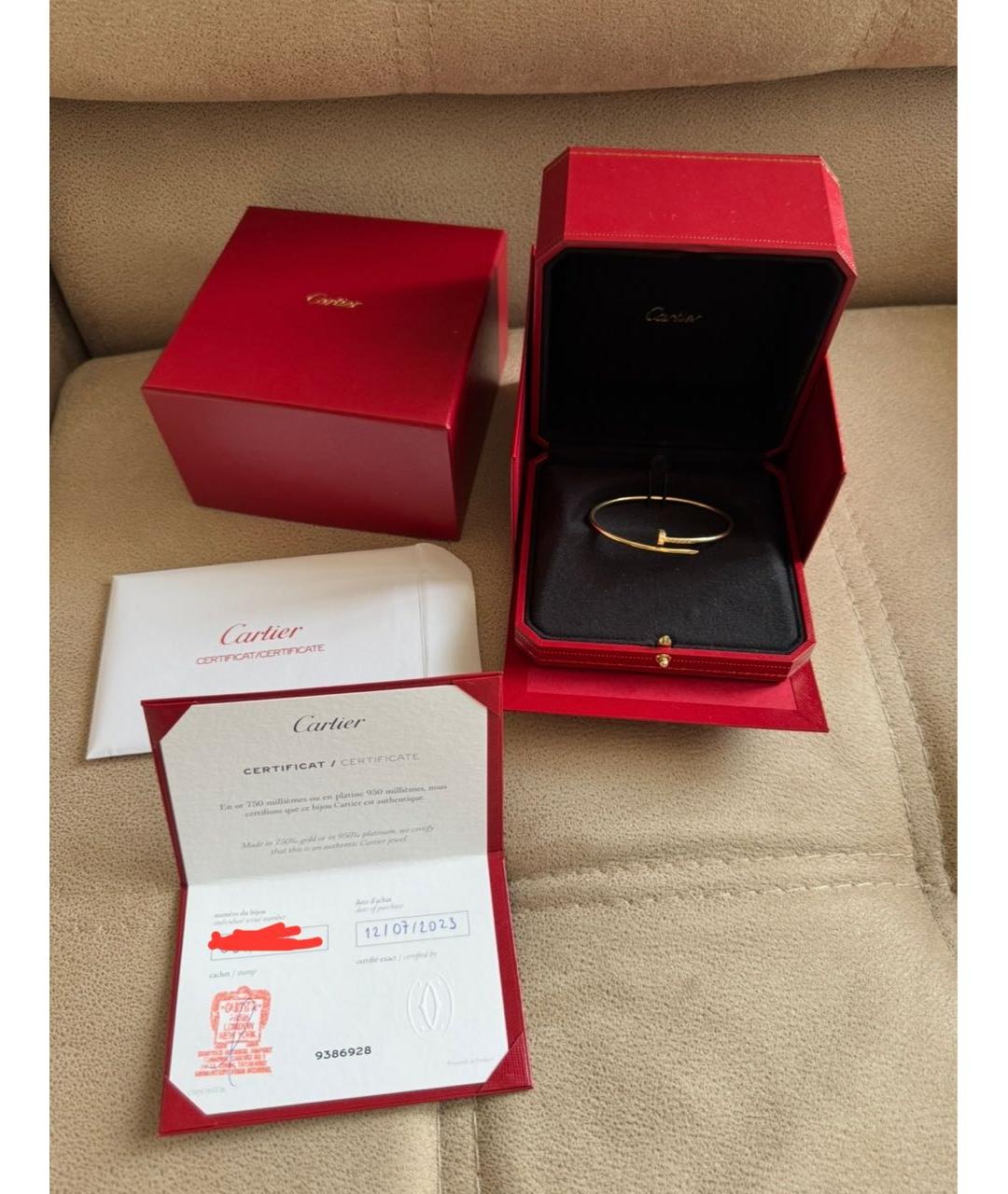CARTIER Золотой браслет из розового золота, фото 2