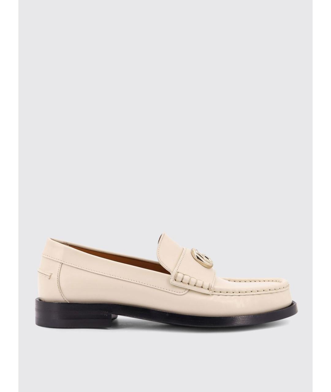 GUCCI Бежевые кожаные лоферы, фото 5