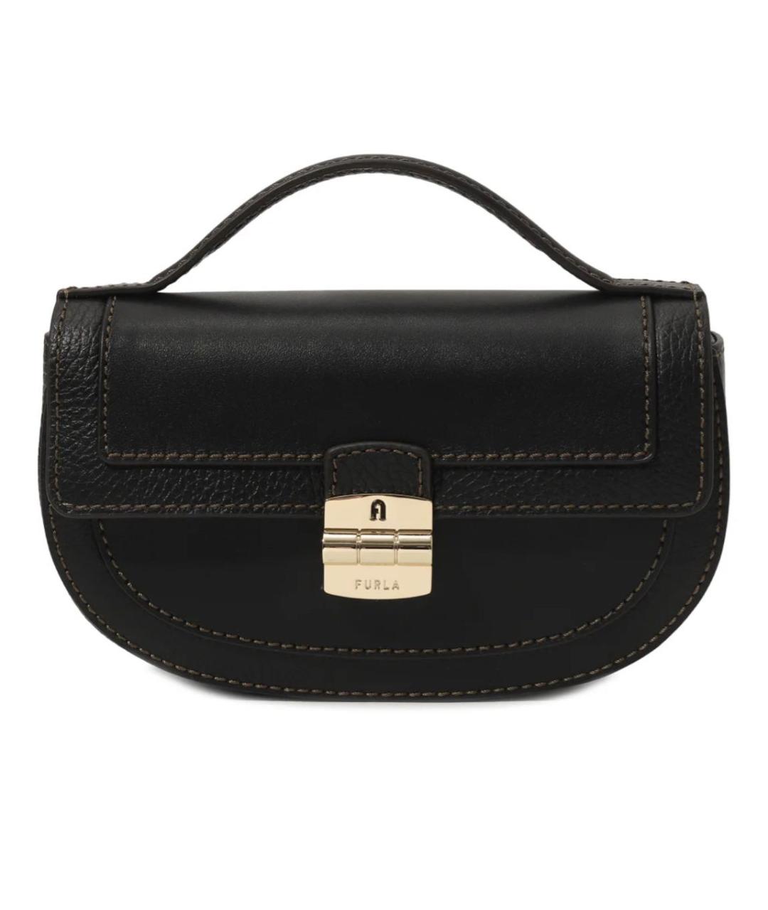FURLA Коричневая кожаная сумка через плечо, фото 1