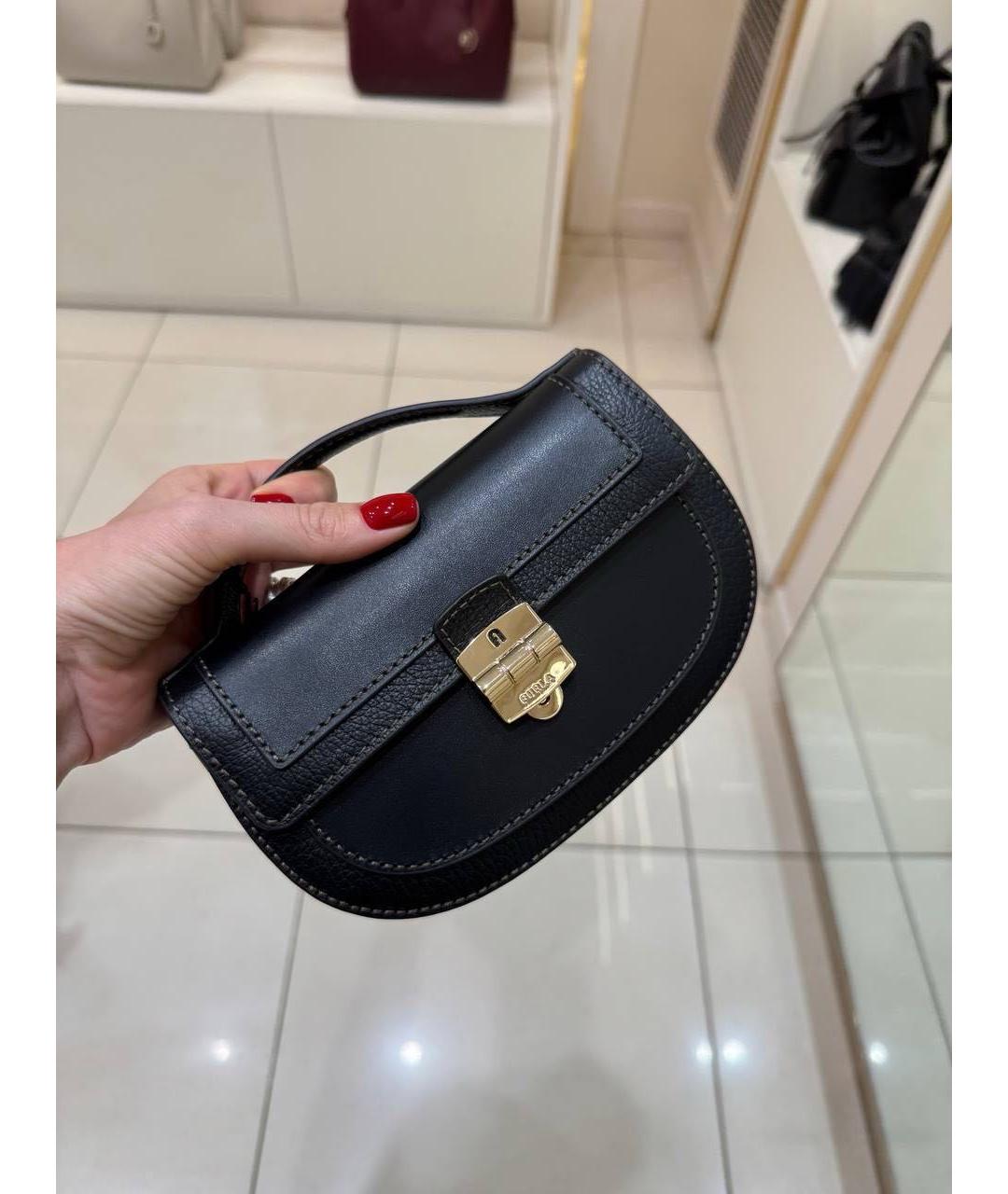 FURLA Коричневая кожаная сумка через плечо, фото 2