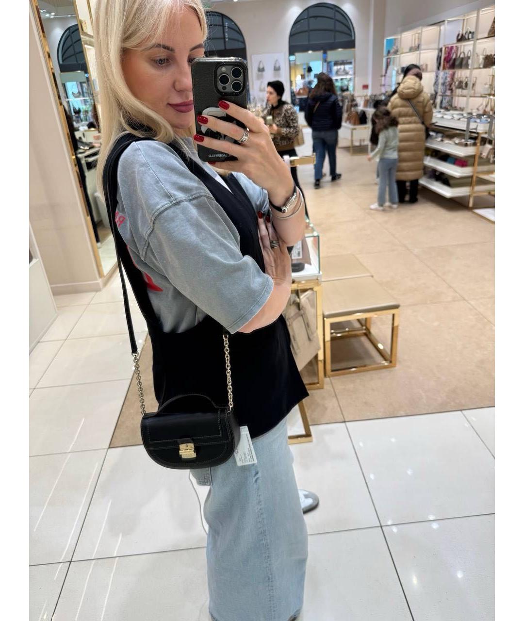 FURLA Коричневая кожаная сумка через плечо, фото 3