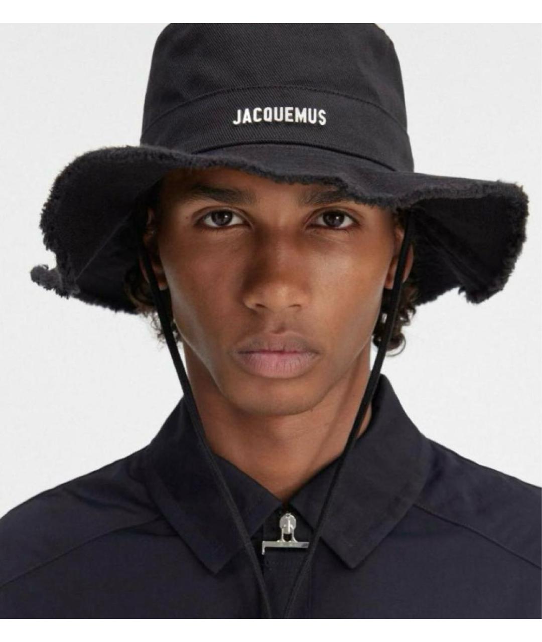 JACQUEMUS Черная хлопковая панама, фото 4