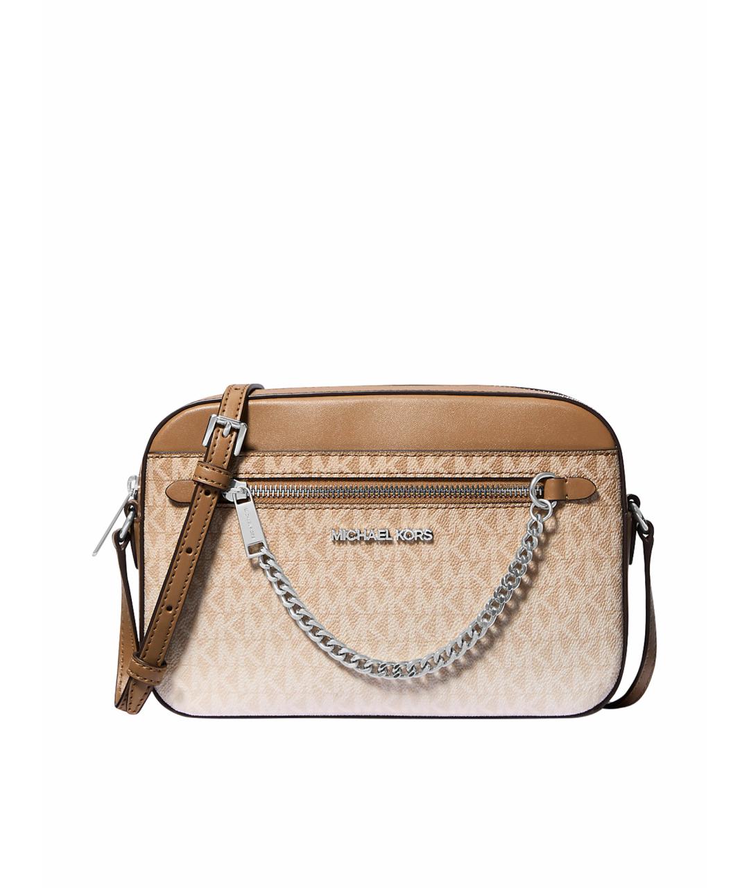 MICHAEL KORS Коричневая сумка через плечо из искусственной кожи, фото 1
