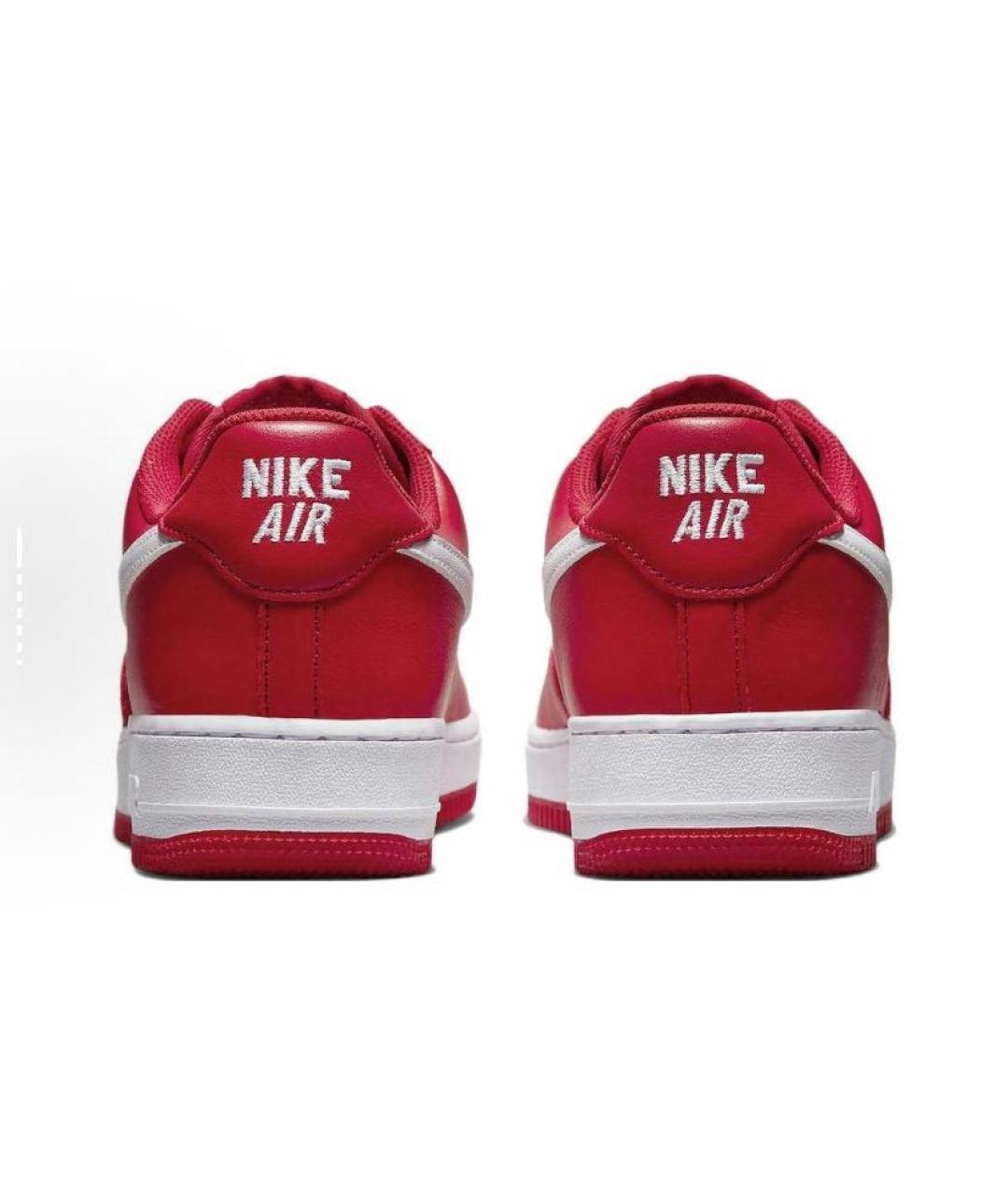 NIKE Красные кожаные кроссовки, фото 4