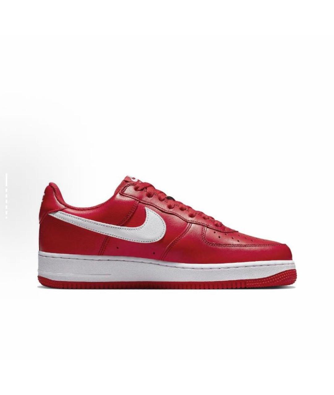 NIKE Красные кожаные кроссовки, фото 2