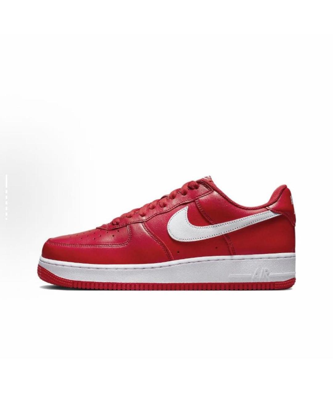NIKE Красные кожаные кроссовки, фото 7
