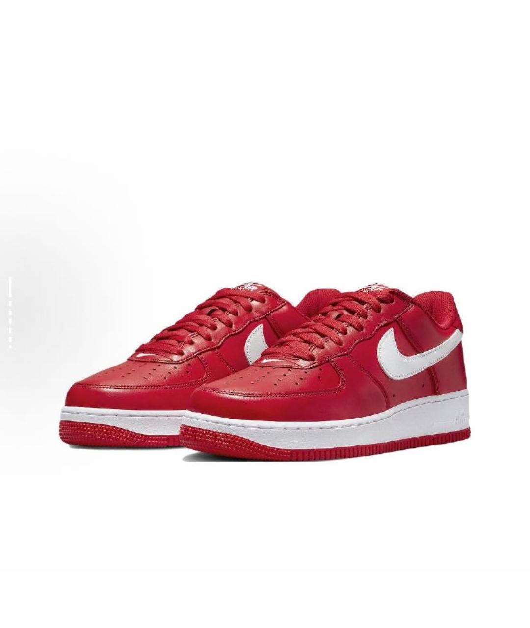 NIKE Красные кожаные кроссовки, фото 5