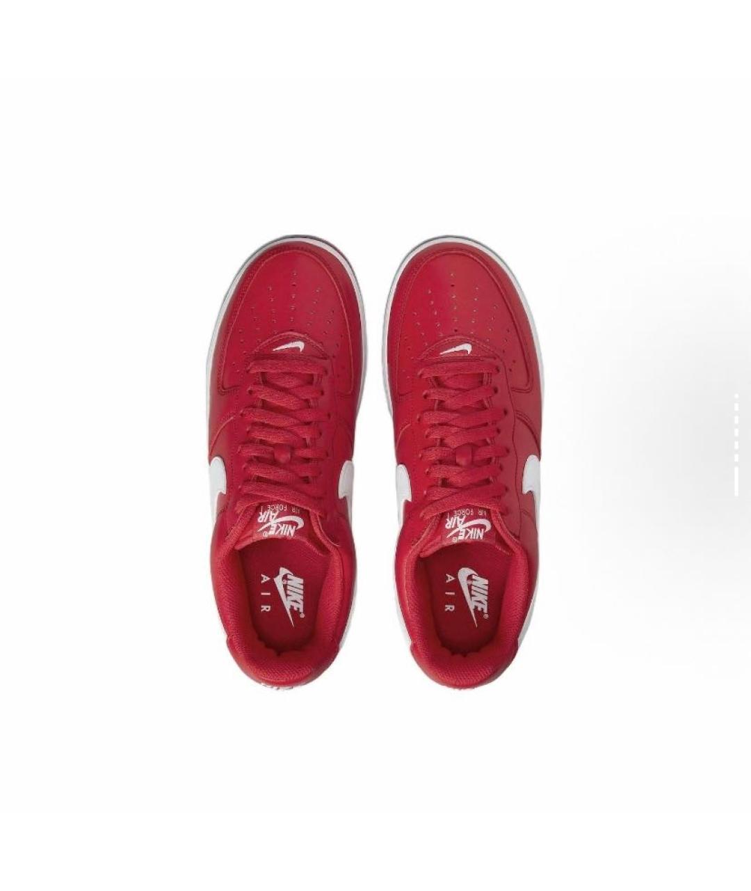 NIKE Красные кожаные кроссовки, фото 3