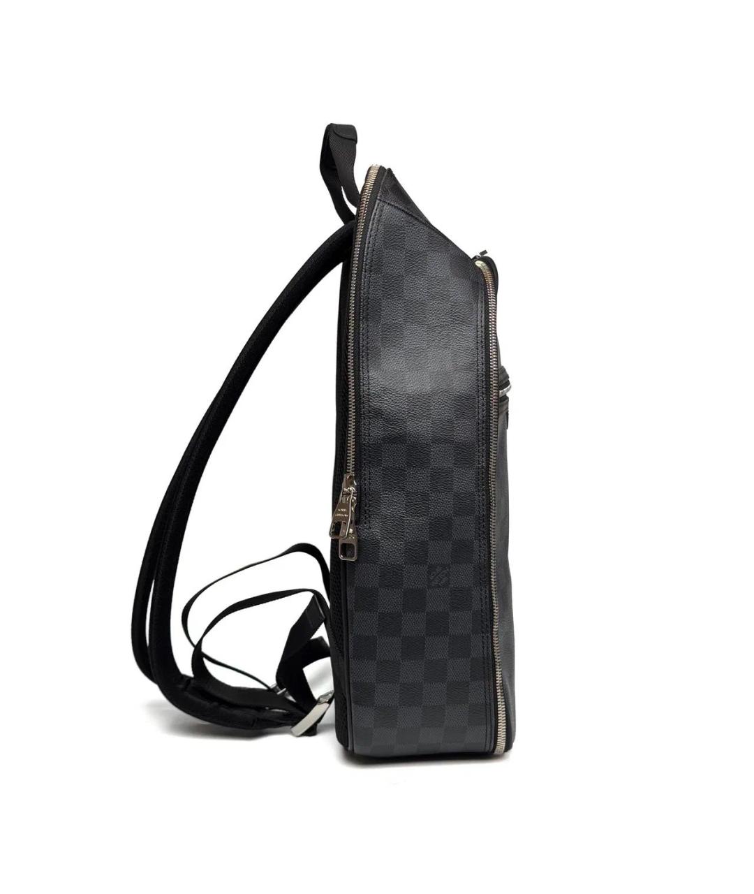 LOUIS VUITTON Черный кожаный рюкзак, фото 4