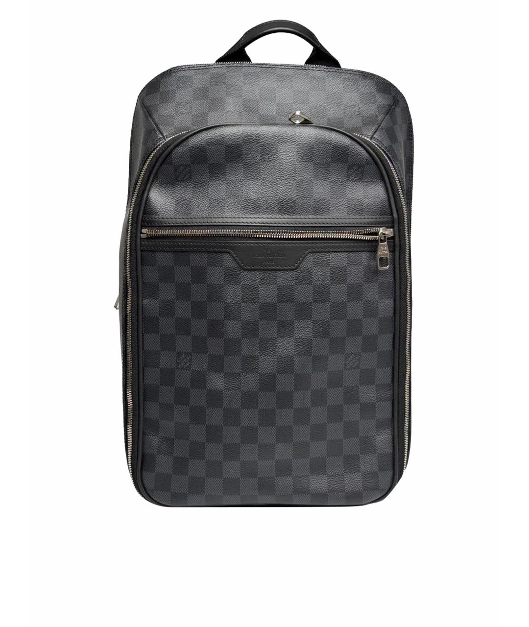 LOUIS VUITTON Черный кожаный рюкзак, фото 1