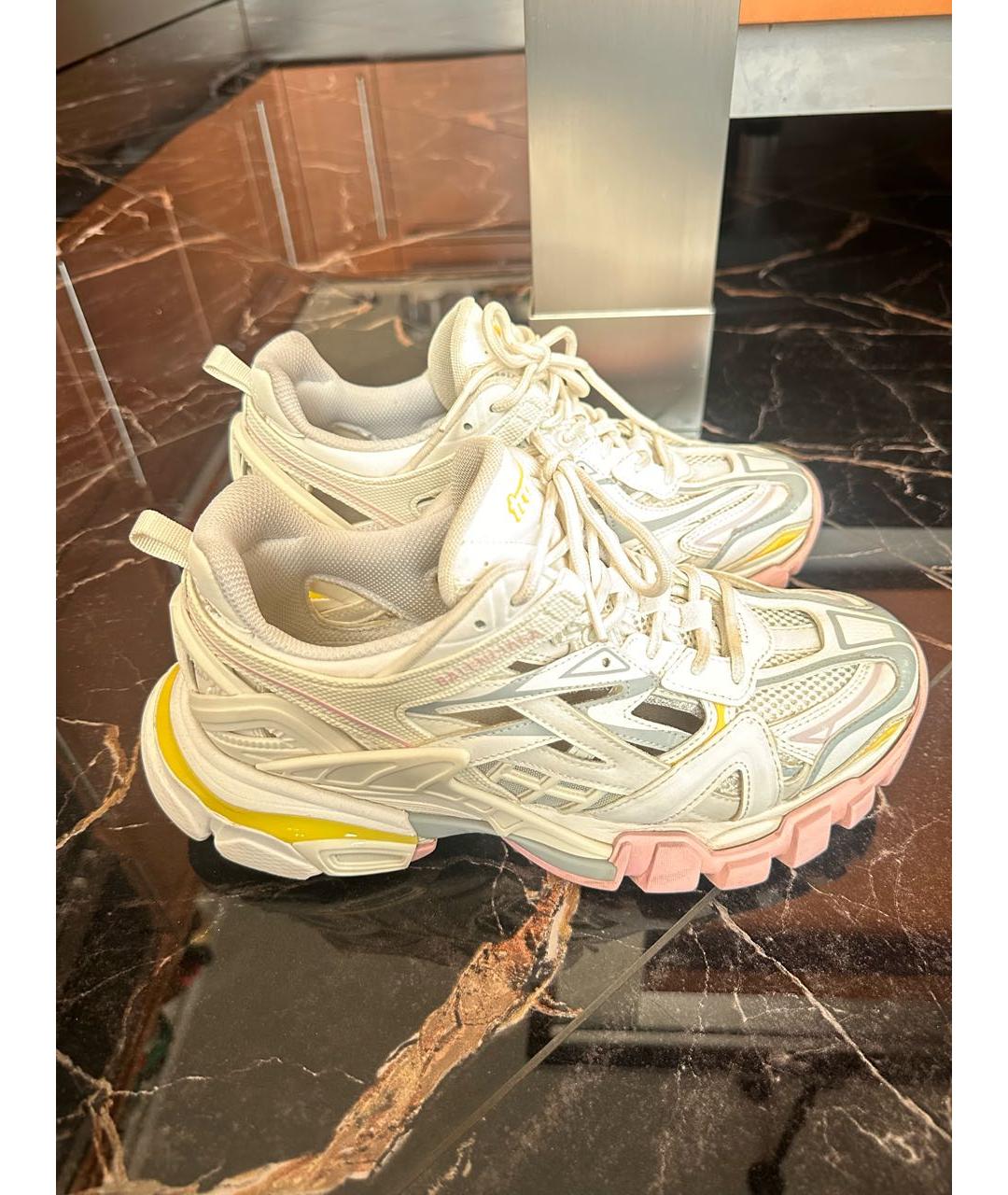 BALENCIAGA Белые кроссовки, фото 5