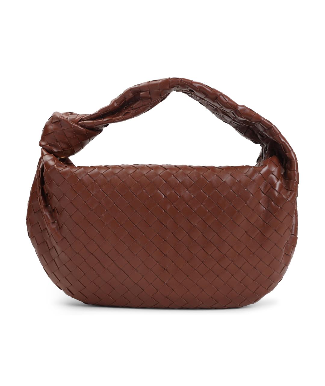 BOTTEGA VENETA Коричневая кожаная сумка через плечо, фото 1