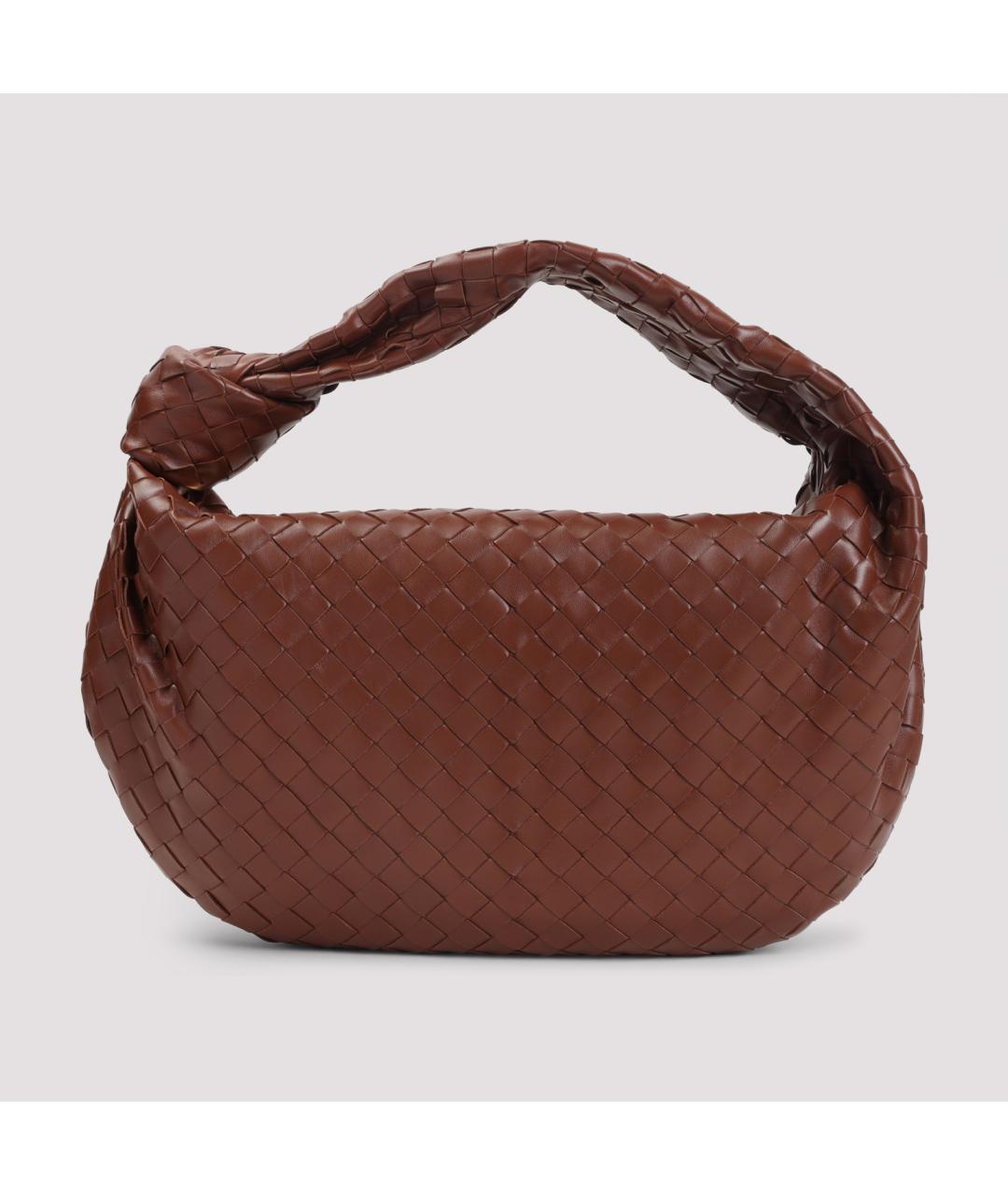 BOTTEGA VENETA Коричневая кожаная сумка через плечо, фото 3