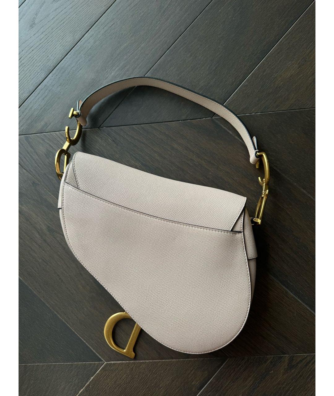 CHRISTIAN DIOR Розовая кожаная сумка с короткими ручками, фото 2