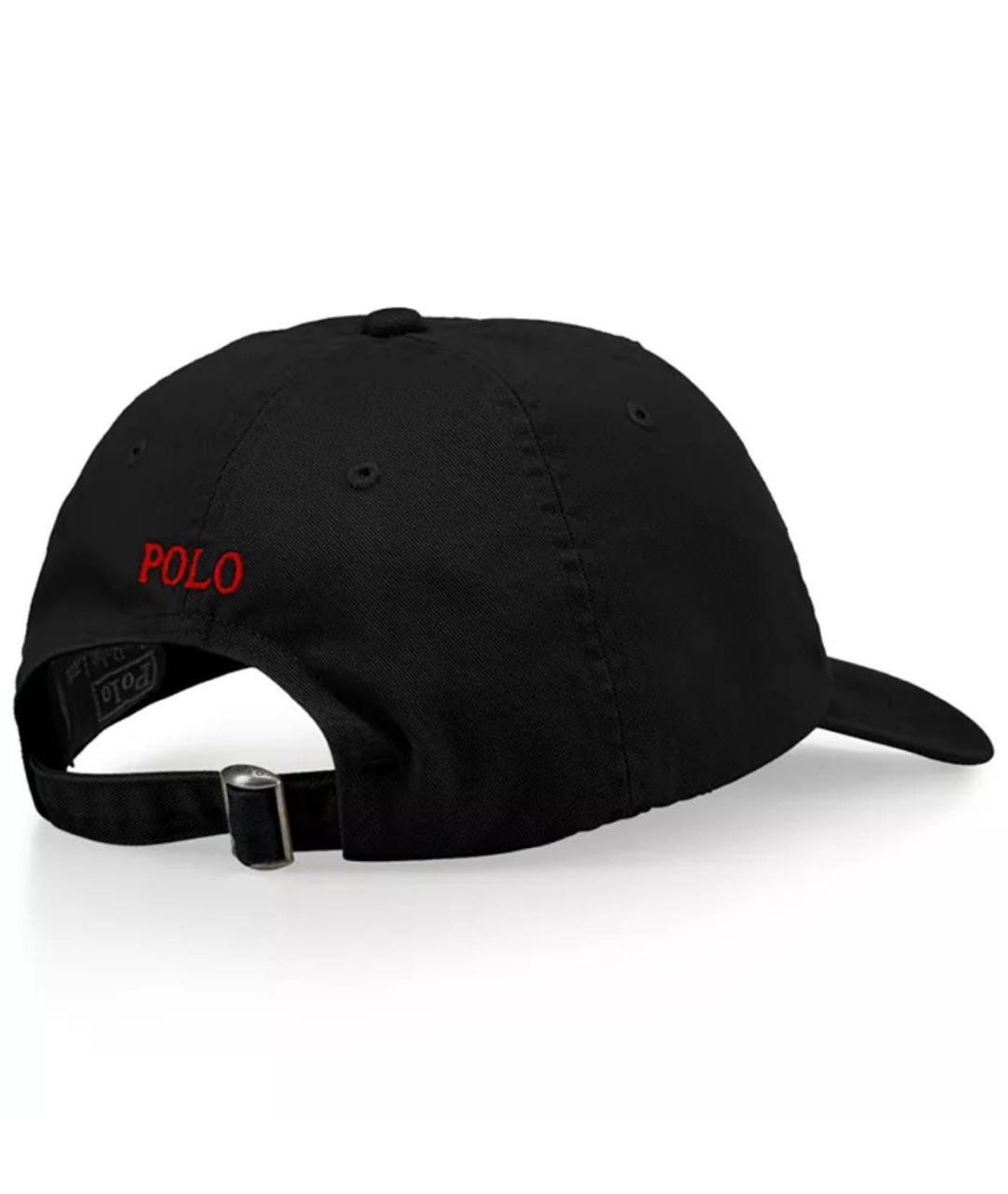 POLO RALPH LAUREN Черная хлопковая кепка, фото 2
