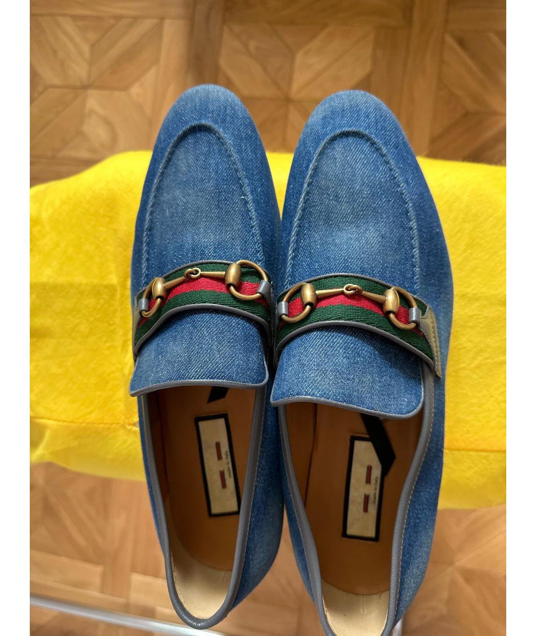 GUCCI Текстильные лоферы, фото 3